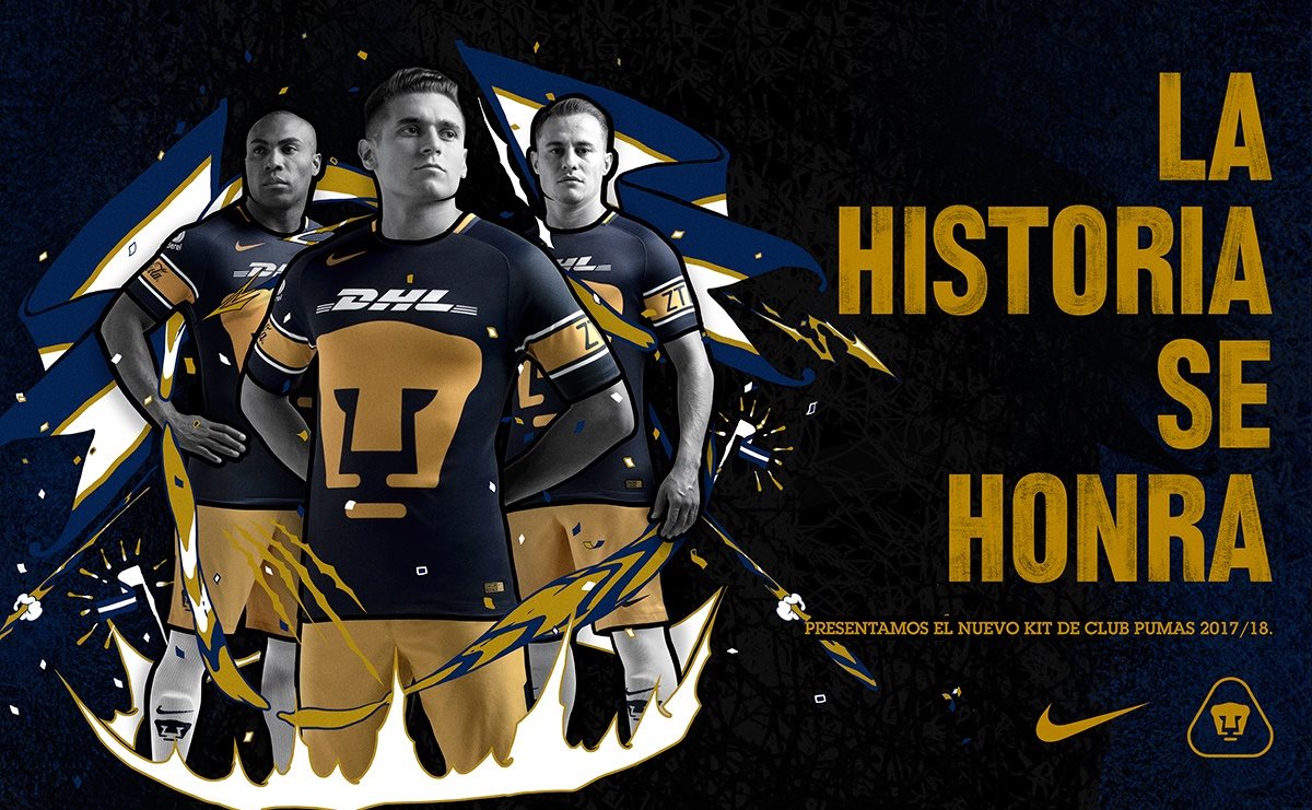 NIKE PUMAS UNAM JERSEY DE VISITA 2017/18 4