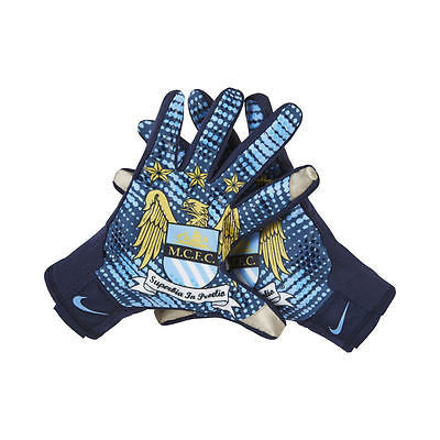 NIKE MANCHESTER CITY GUANTES DE JUGADOR DE CAMPO Azul Marino / Azul Claro 2