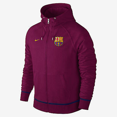 NIKE FC BARCELONA SUDADERA AW77 COVERT DE GORRA CON CIERRE COMPLETO 2015/16 Berry dinámico 1