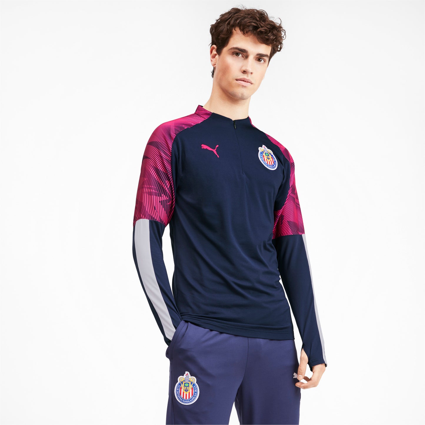 PUMA CHIVAS DEL GUADALAJARA SUDADERA DE ENTRENAMIENTO CON CIERRE DE 1/4 2019/20 4