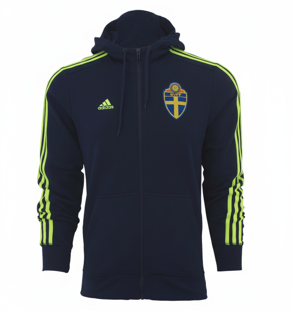 ADIDAS SUECIA SUDADERA 3-STRIPES DE GORRA CON CIERRE COMPLETO EURO 2016 3