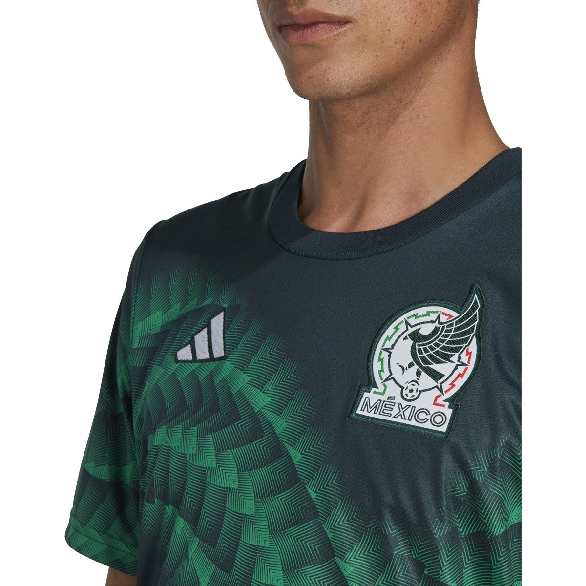 ADIDAS MÉXICO JERSEY PRE PARTIDO COPA MUNDIAL FIFA 2022 3