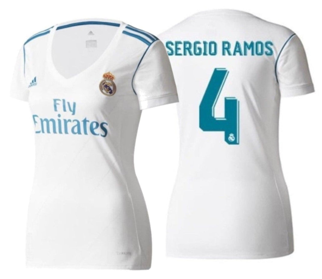 ADIDAS SERGIO RAMOS REAL MADRID JERSEY DE LOCAL PARA MUJER 2017/18 1