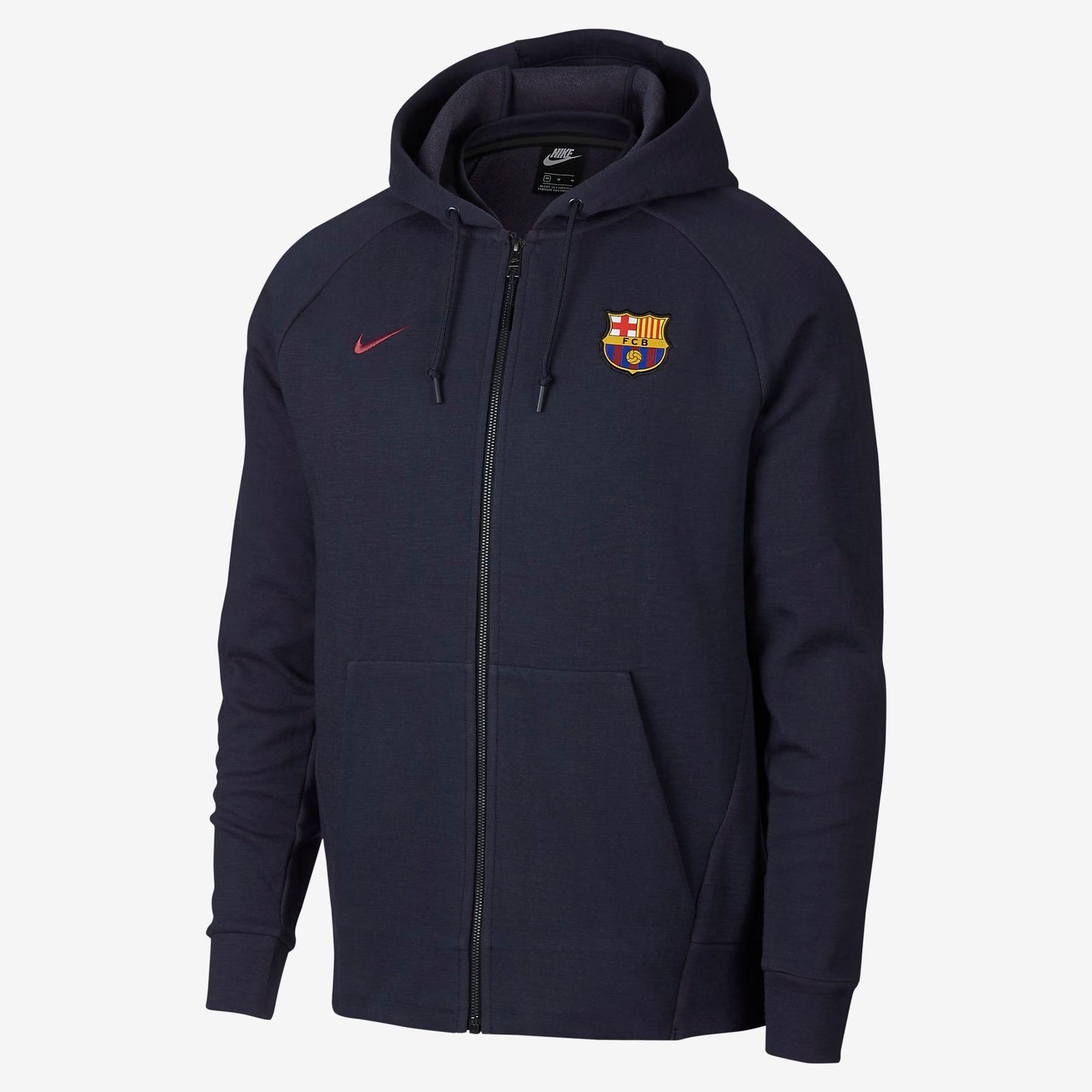 NIKE FC BARCELONA SUDADERA ÓPTICA CON GORRA Y CON CREMALLERA COMPLETA 2018/19 1