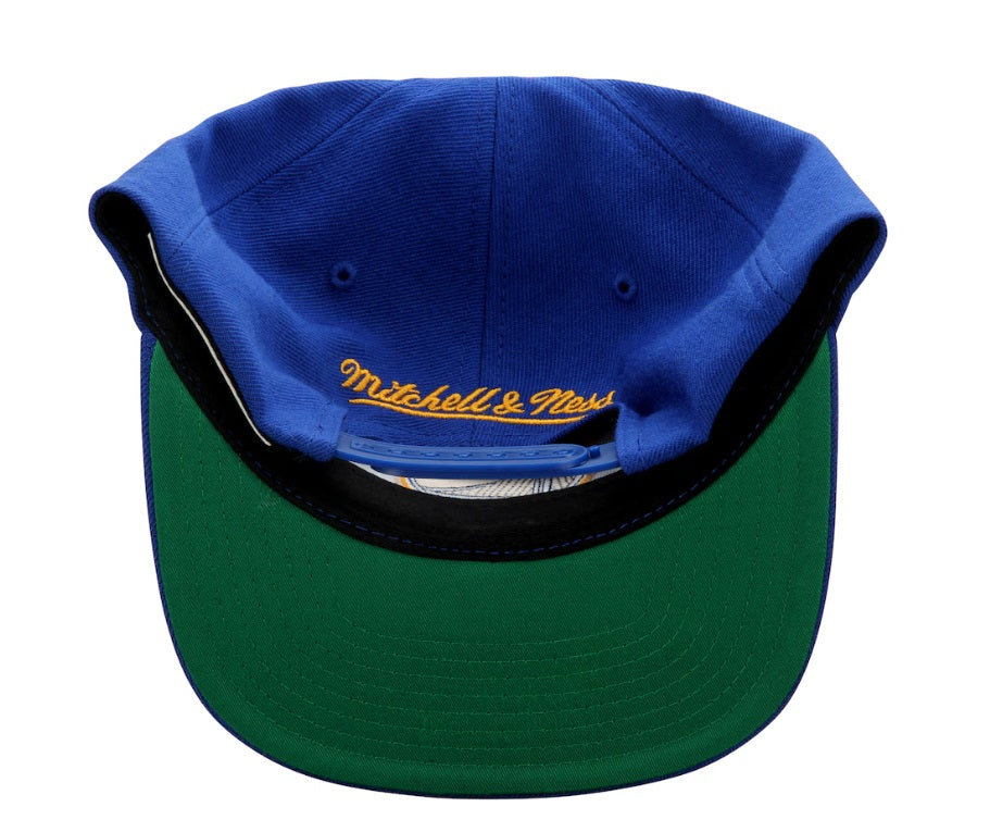 MITCHELL AND NESS NBA GORRA AJUSTABLE DE LANA ROYAL GOLDEN STATE WARRIORS 5