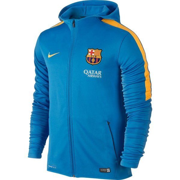 NIKE FC BARCELONA SUDADERA CON GORRA GRAPHIC KNIT DE CIERRE COMPLETO 205/16 Azul Claro 3