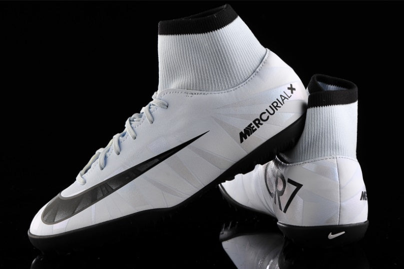NIKE MERCURIALX VICTORY VI CR7 DF ZAPATOS PARA CESPED ARTIFICIAL TURF PARA NIÑO Azul Tinto 7