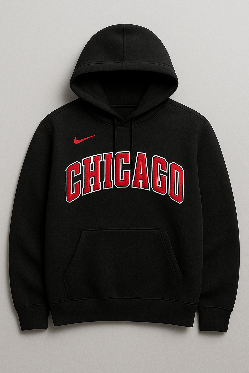 NIKE NBA CHICAGO BULLS CLUB WORDMARK SUDADERA CON GORRA Negro 5