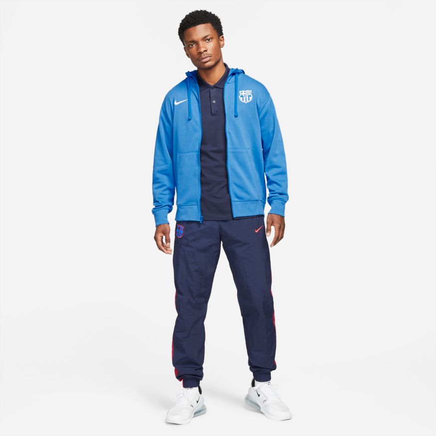 NIKE FC BARCELONA SUDADERA FRENCH TERRY DE GORRA CON CIERRE COMPLETO 2021/22 7