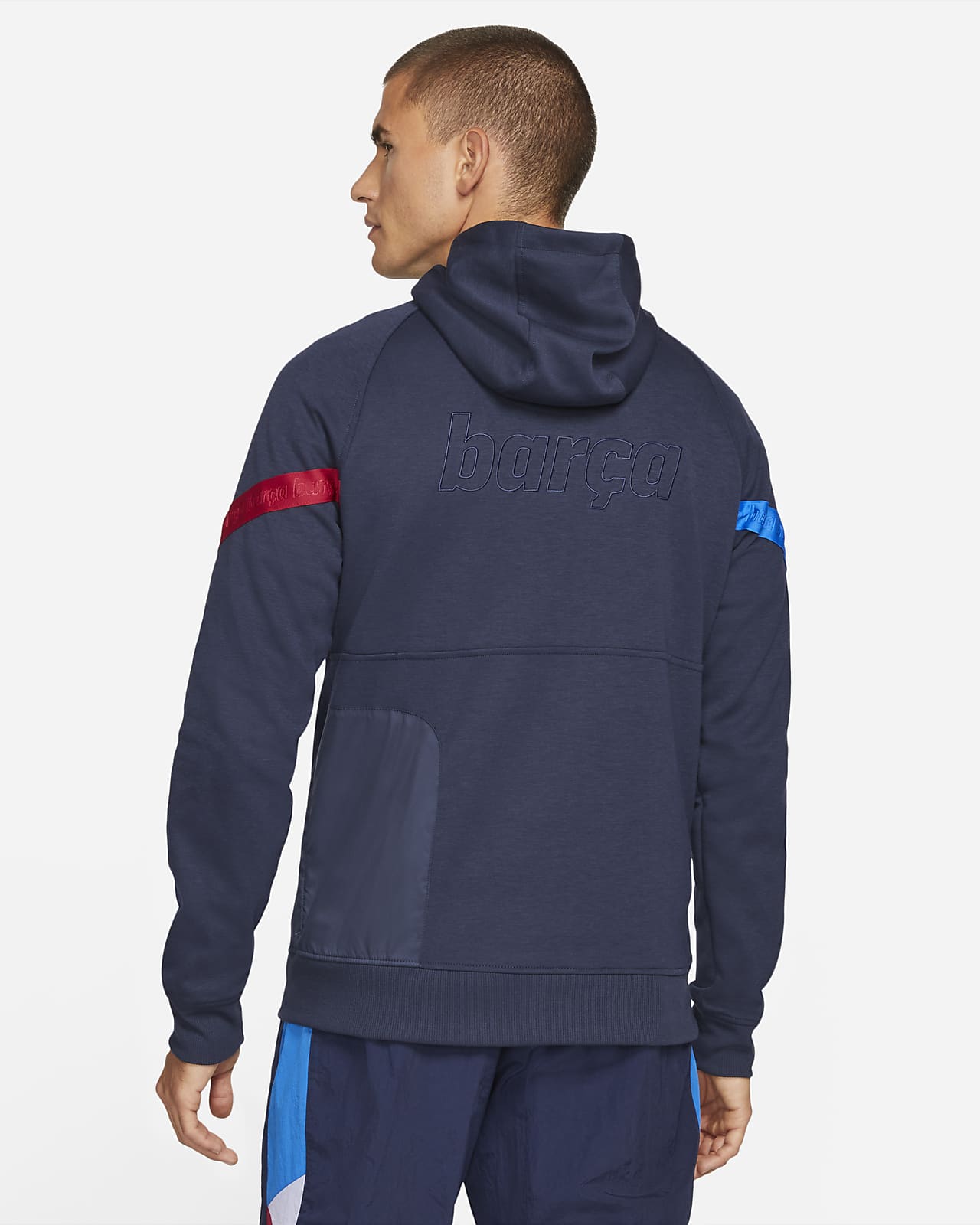 NIKE FC BARCELONA SUDADERA CON GORRA PARA VIAJE DE 1/2 CIERRE 2021/22 6