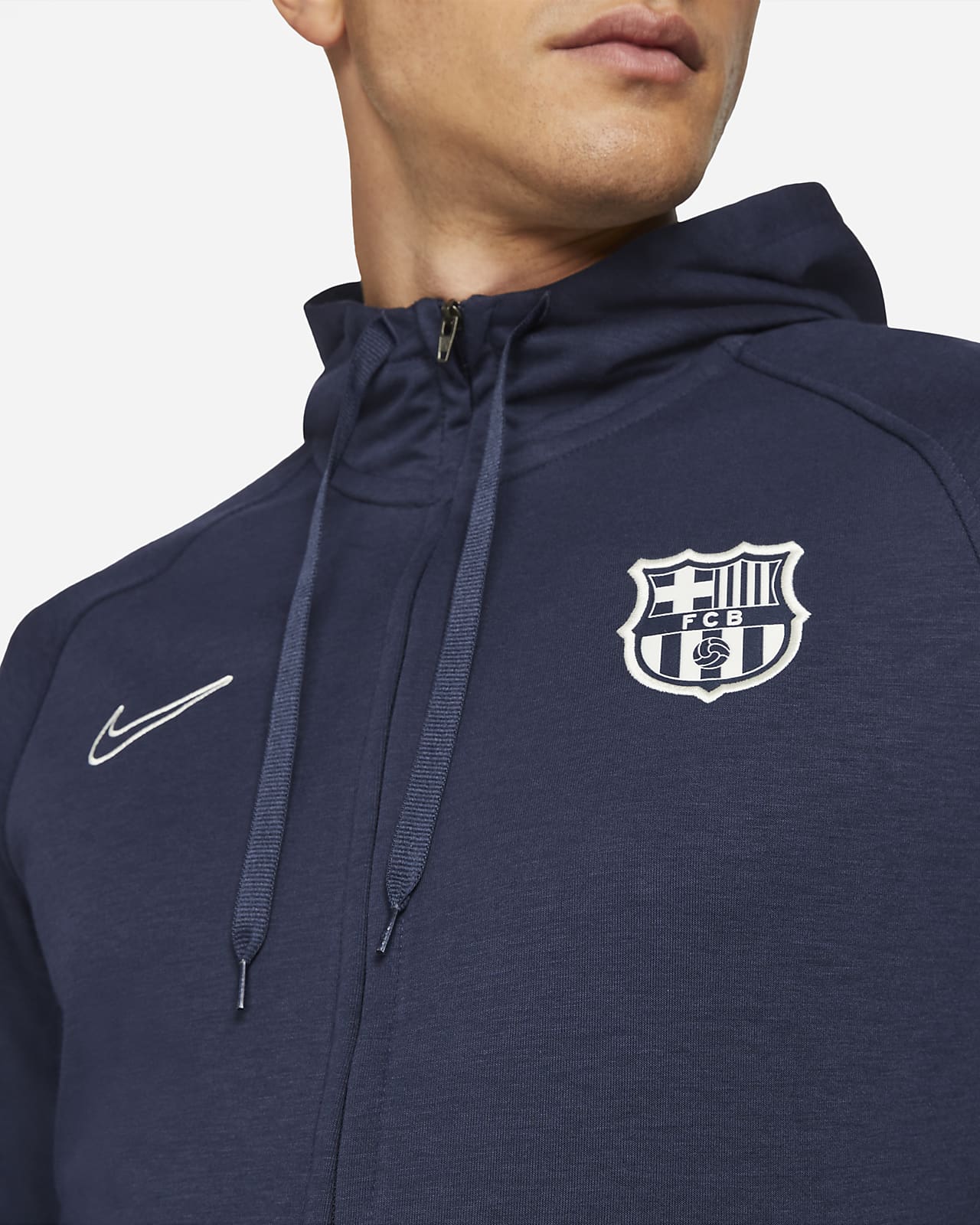 NIKE FC BARCELONA SUDADERA CON GORRA PARA VIAJE DE 1/2 CIERRE 2021/22 3