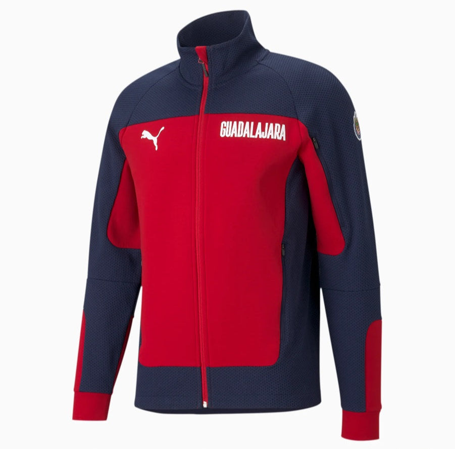 PUMA CHIVAS DEL GUADALAJARA CHAMARRA EVOSTRIPE 2021 1