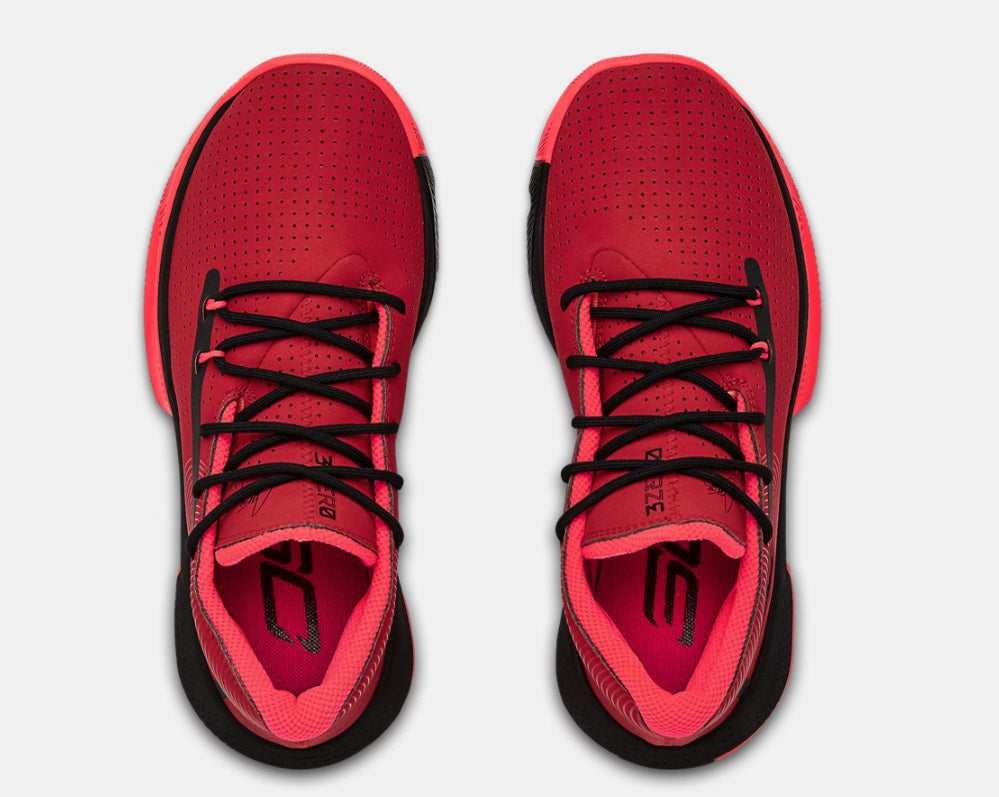 UNDER ARMOUR STEPHEN CURRY 3ZERO III ZAPATOS DE BASKETBALL PARA NIÑOS Rojo