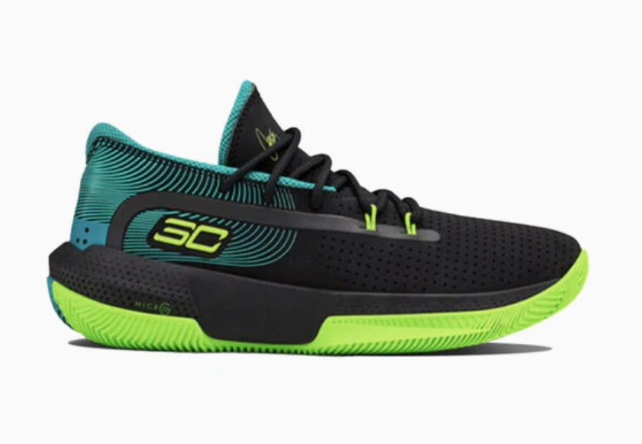UNDER ARMOUR STEPHEN CURRY 3ZERO III ZAPATOS DE BASKETBALL PARA NIÑOS Negro 2