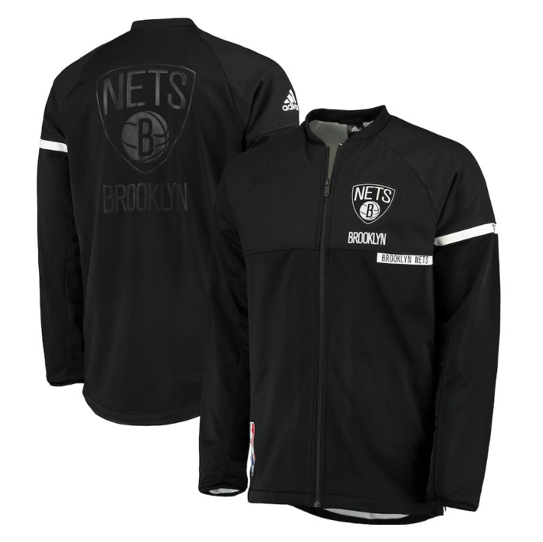 ADIDAS NBA BROOKLYN NETS AUTHENTIC ON COURT CHAMARRA DE CALENTAMIENTO TEAM ISSUE PRO CUT 3