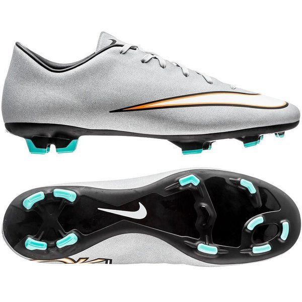 NIKE CR7 MERCURIAL VICTORY V CR FG ZAPATOS DE FUTBOL PARA TERRENO FIRME Plata 1