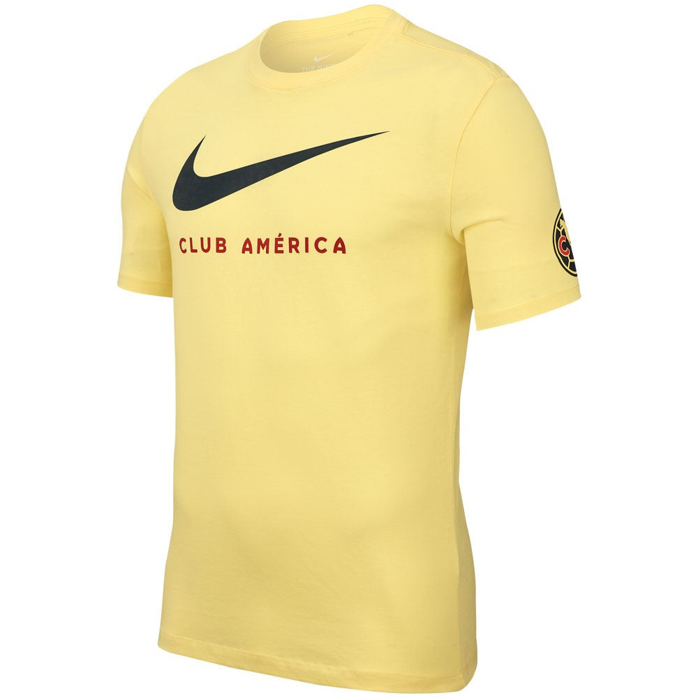 NIKE CLUB AMERICA PLAYERA SWOOSH GRANDE 2019 Amarillo 1