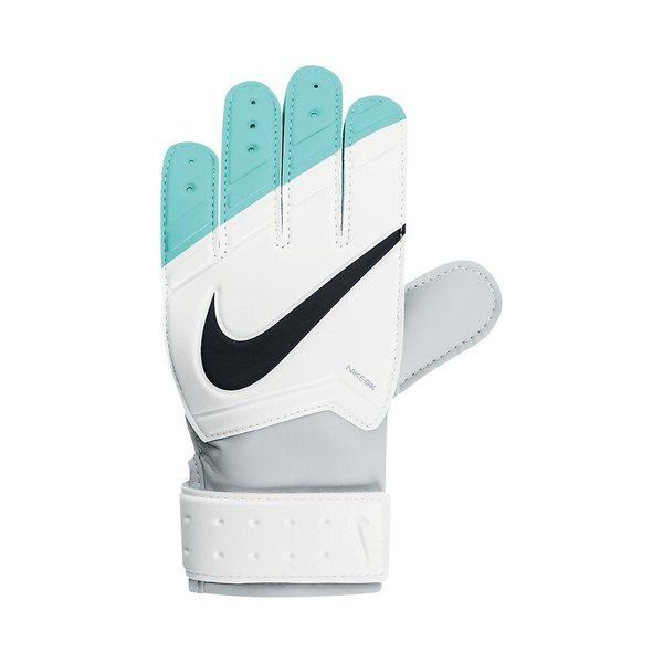 NIKE GK JR. GRIP GUANTES DE PORTERO Blanco / Azul Turquesa 2