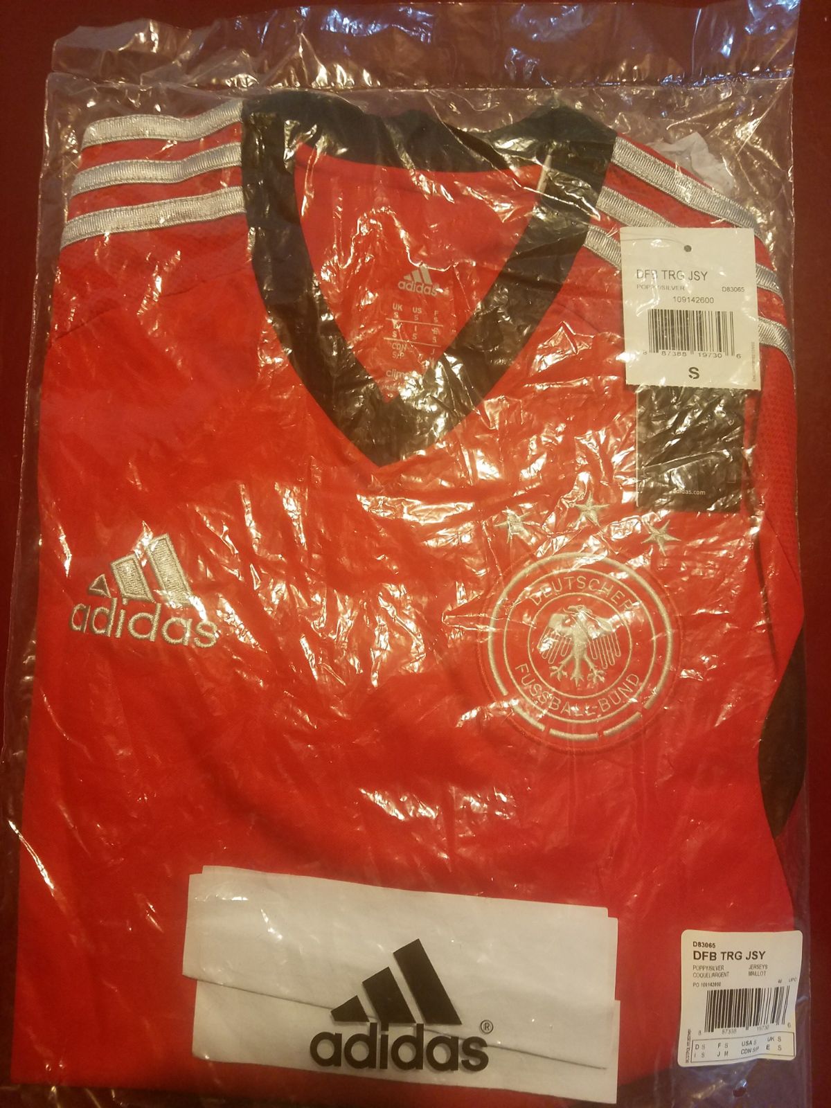 ADIDAS ALEMANIA JERSEY DE ENTRENAMIENTO FIFA COPA MUNDIAL 2014 Rojo 5