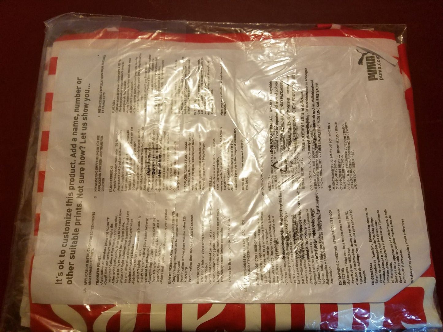 PUMA ARSENAL JERSEY PRE PARTIDO Rojo/Blanco 5