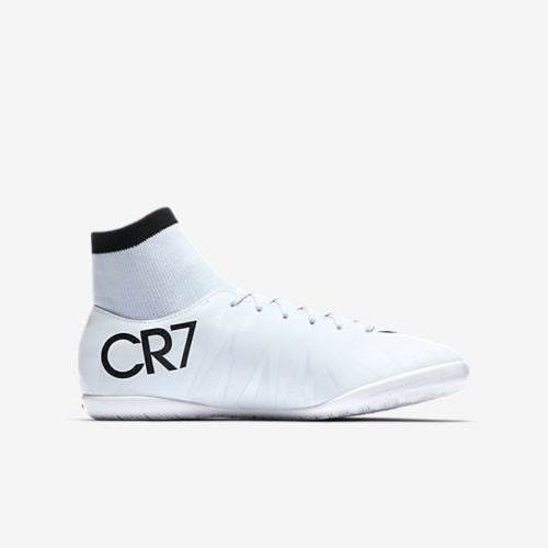 NIKE MERCURIALX VICTORY VI CR7 IC ZAPATOS PARA FUTBOL SALA PARA NIÑO Azul Tinto 3