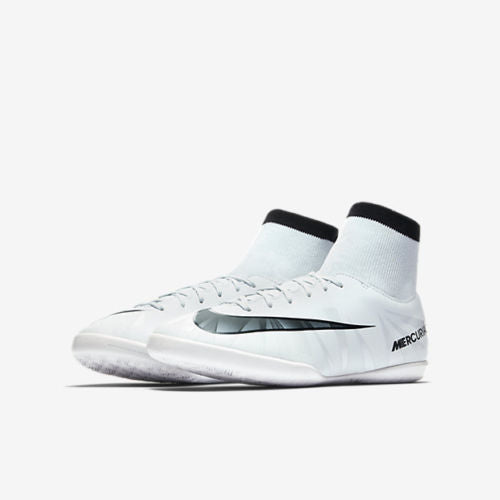 NIKE MERCURIALX VICTORY VI CR7 IC ZAPATOS PARA FUTBOL SALA PARA NIÑO Azul Tinto 4