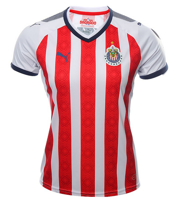 PUMA CHIVAS DE GUADALAJARA JERSEY DE CASA PARA MUJER 2017/18 1