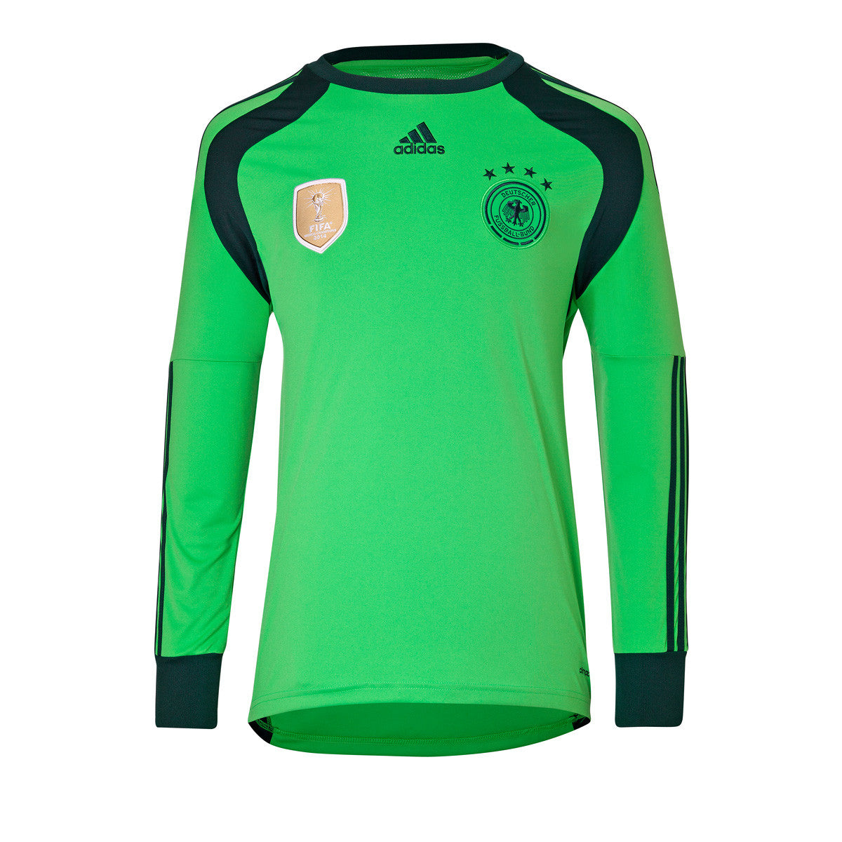 ADIDAS ALEMANIA JERSEY DE PORTERO 4 ESTRELLAS CAMPEÓN DE LA COPA MUNDIAL FIFA 2014