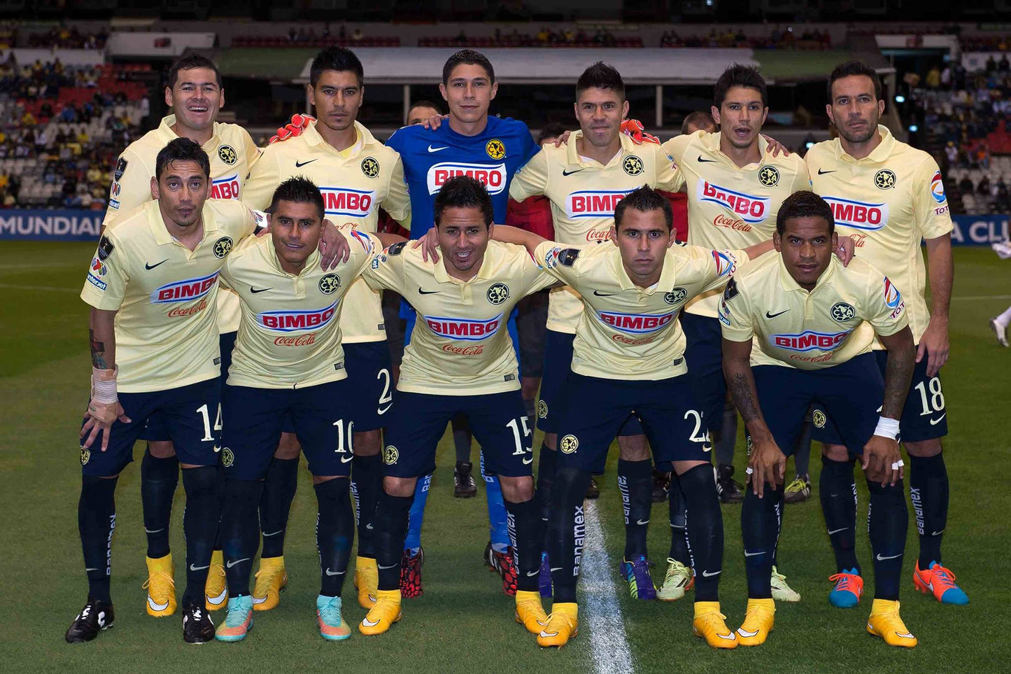 NIKE CLUB AMERICA SHORTS DE CASA Y VISITA 2014/15 3