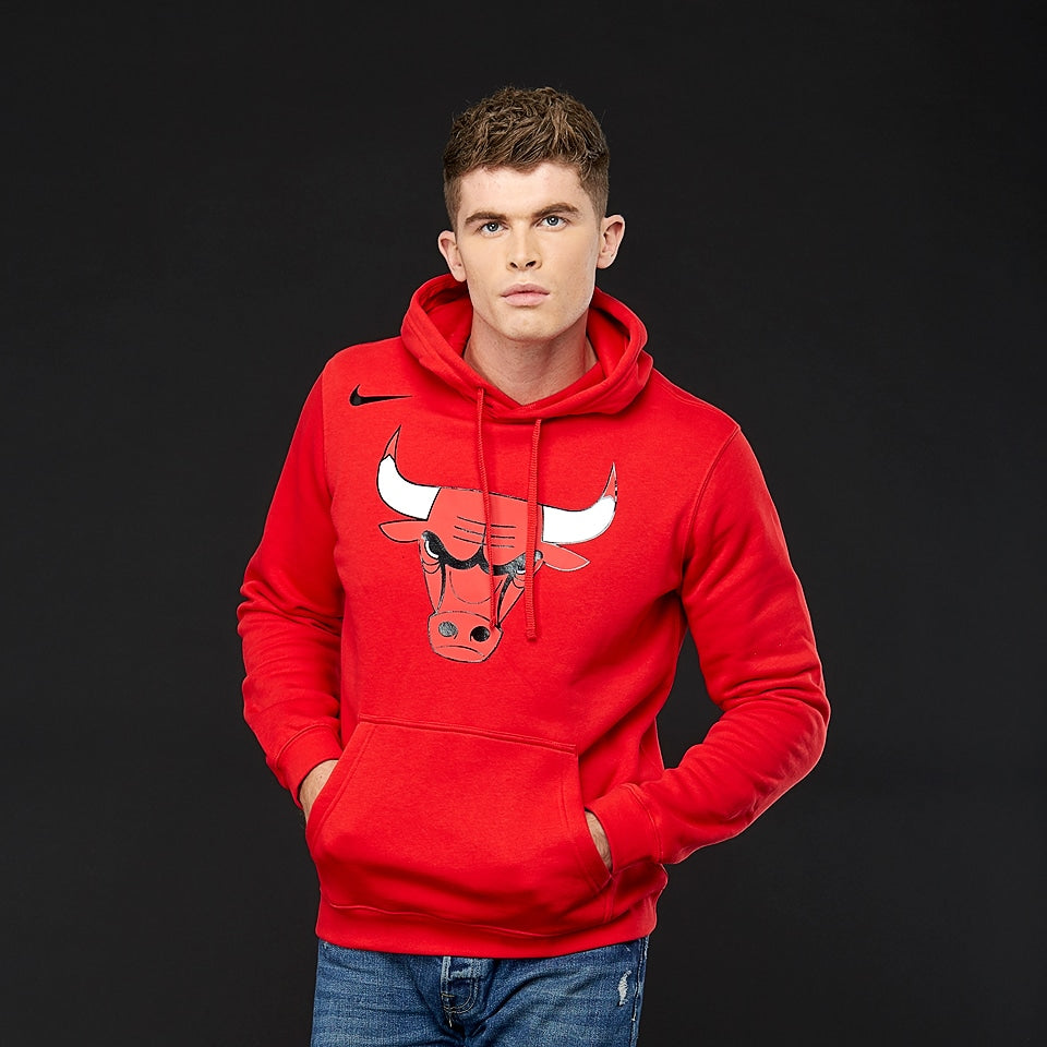 NIKE NBA CHICAGO BULLS LOGO SUDADERA CON GORRA Rojo 3