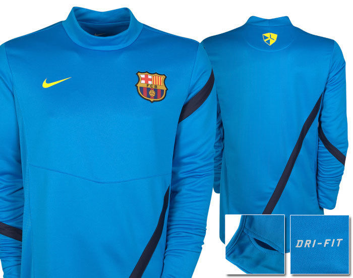 NIKE FC BARCELONA MIDLAYER SUDADERA DE ENTRENAMIENTO UEFA CHAMPIONS LEAGUE 2011/12 2