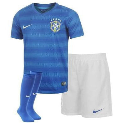 NIKE BRASIL UNIFORME DE VISITA PARA NIÑOS PEQUEÑOS COPA MUNDIAL FIFA 2014 1