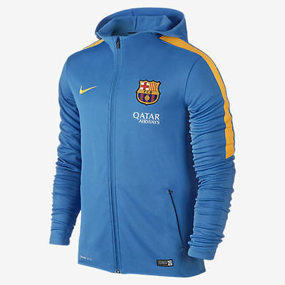 NIKE FC BARCELONA SUDADERA CON GORRA GRAPHIC KNIT DE CIERRE COMPLETO 205/16 Azul Claro 1