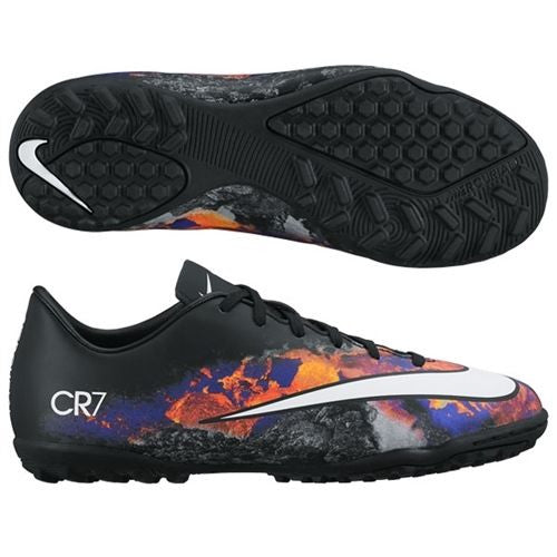 NIKE CR7 MERCURIAL VICTORY V TF ZAPATOS DE FUTBOL PARA CESPED ARTIFICIAL PARA NIÑO Negro 1