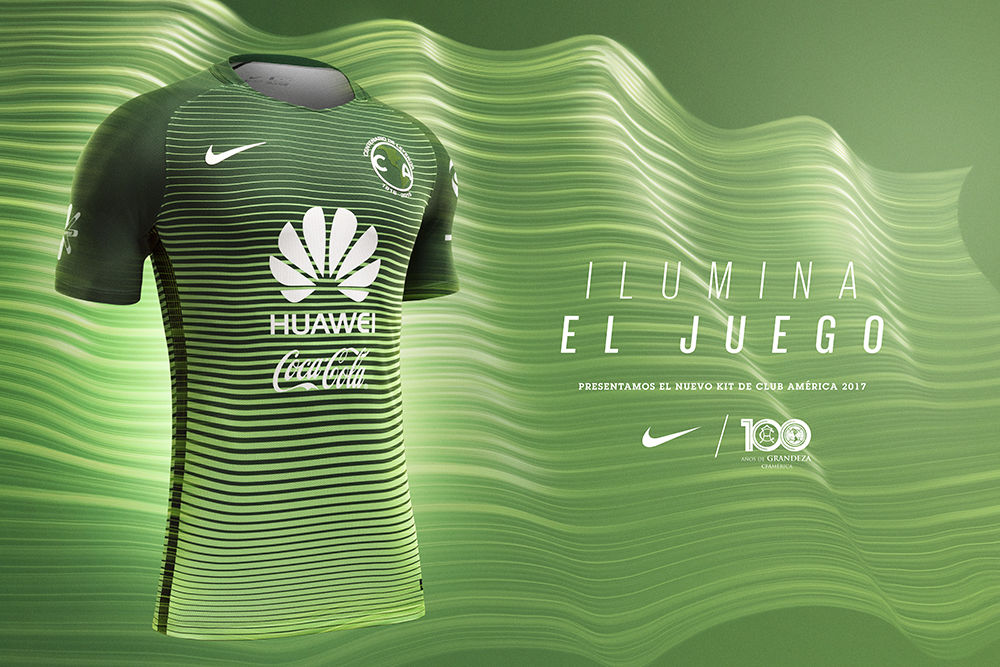 NIKE CLUB AMERICA JERSEY TERCERO CENTENARIO 2017