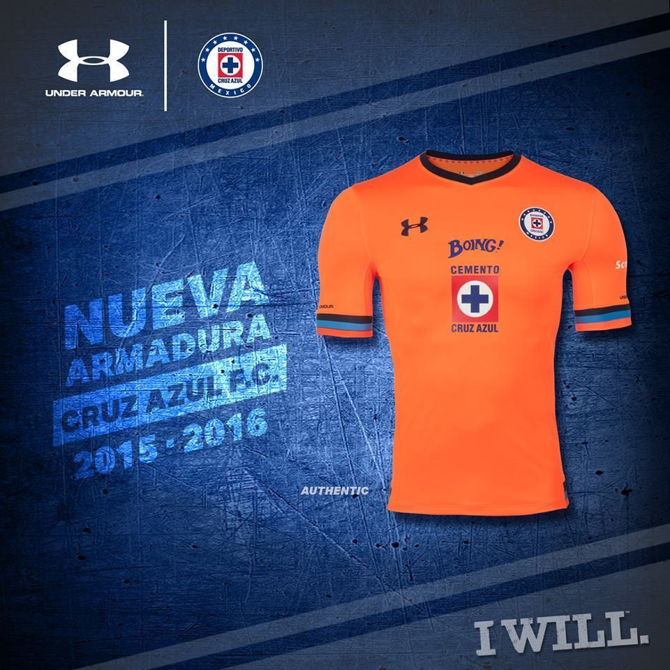 UA UNDER ARMOUR CEMENTEROS CRUZ AZUL JERSEY TERCERO 2015/16 4
