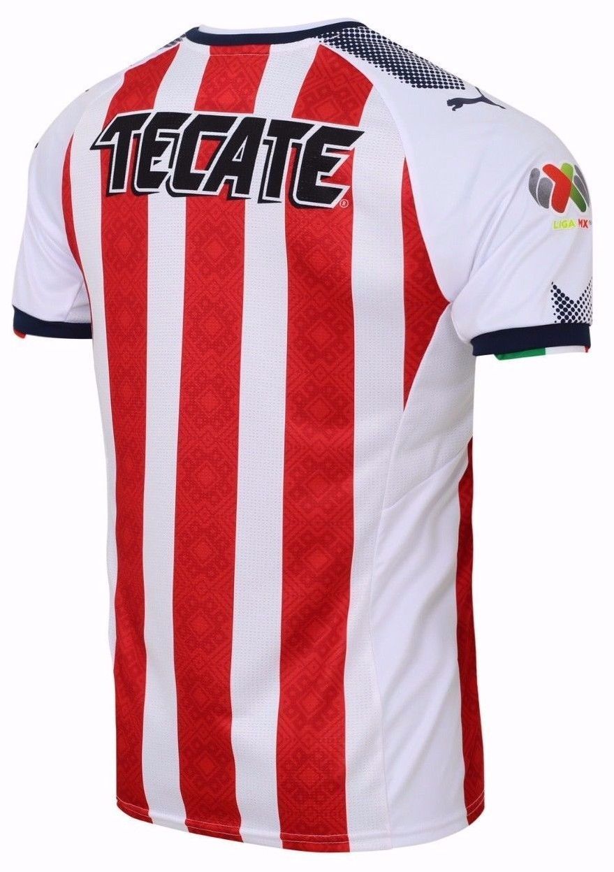 PUMA CHIVAS DEL GUADALAJARA PROMO JERSEY DE CASA AUTÉNTICA DE JUGADORES 2017/18 2