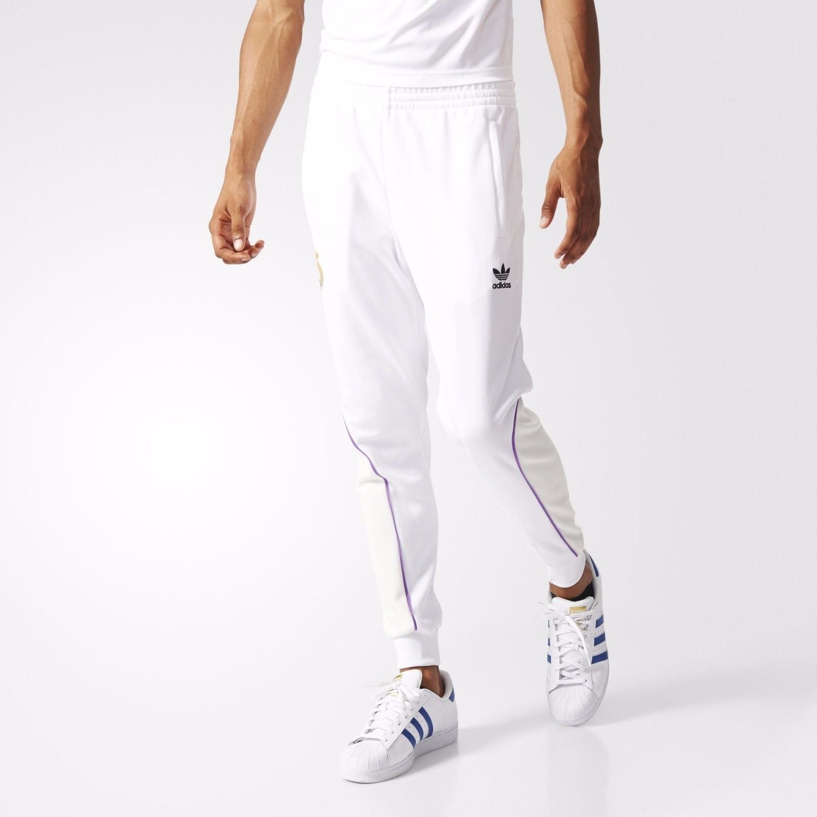ADIDAS ORIGINALS REAL MADRID PANTS DE PISTA Blanco 3