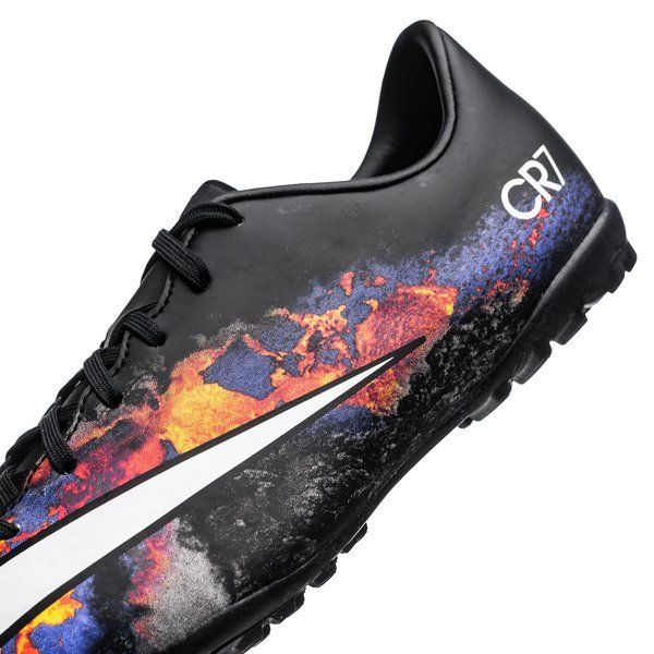 NIKE CR7 MERCURIAL VICTORY V TF ZAPATOS DE FUTBOL PARA CESPED ARTIFICIAL PARA NIÑO Negro 4
