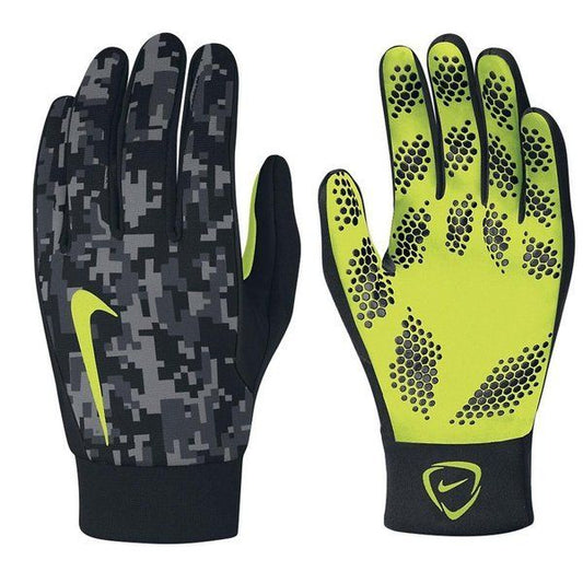 NIKE HYPERWARM GUANTES PARA JUGADOR DE CAMPO Negro / Volt 1