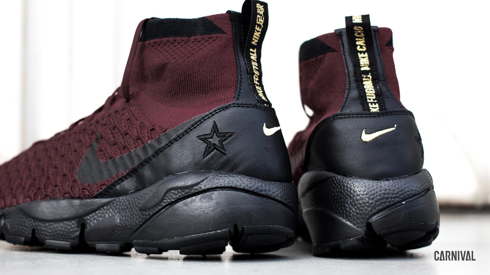NIKE AIR FOOTSCAPE MAGISTA FLYKNIT FC ZAPATILLAS DE FÚTBOL LEISURE Rojo Team 10