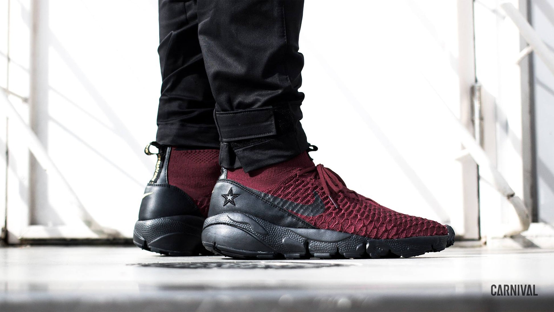 NIKE AIR FOOTSCAPE MAGISTA FLYKNIT FC ZAPATILLAS DE FÚTBOL LEISURE Rojo Team 11