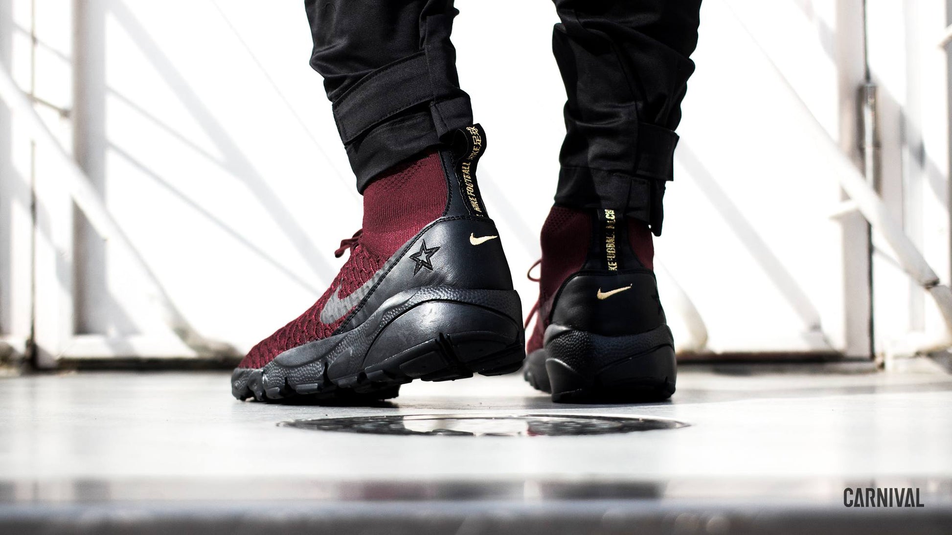 NIKE AIR FOOTSCAPE MAGISTA FLYKNIT FC ZAPATILLAS DE FÚTBOL LEISURE Rojo Team 12