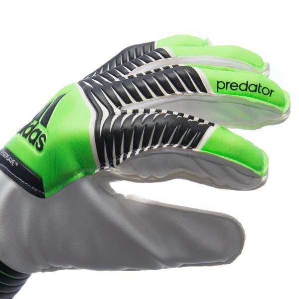ADIDAS PREDATOR GUANTES FINGERSAVE JUNIOR Verde Solar 8