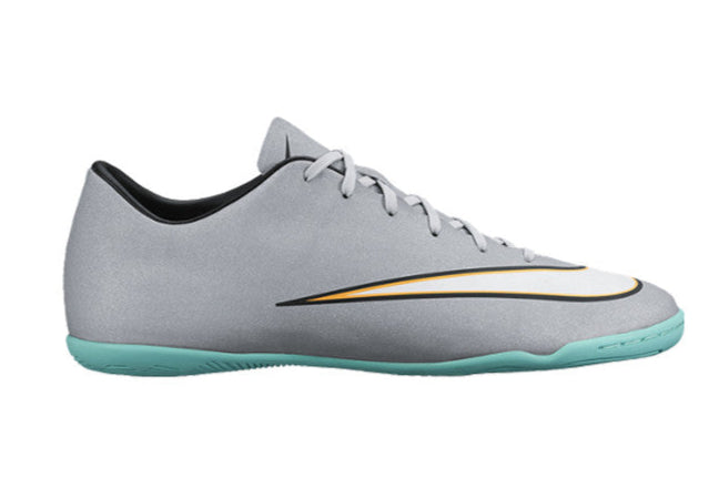 NIKE CR7 MERCURIAL VICTORY V CR IC ZAPATOS PARA FUTBOL SALA Plata 2