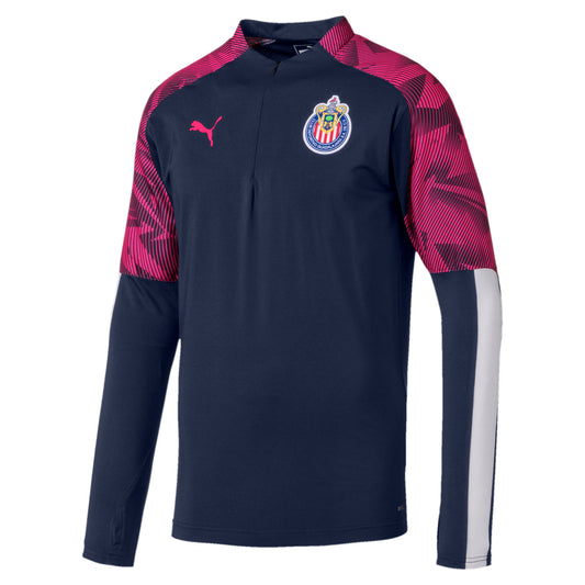 PUMA CHIVAS DEL GUADALAJARA SUDADERA DE ENTRENAMIENTO CON CIERRE DE 1/4 2019/20 1