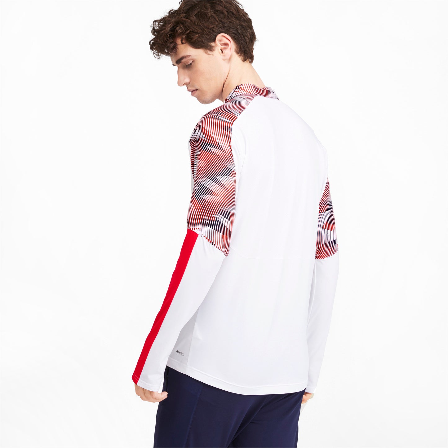 PUMA CHIVAS DEL GUADALAJARA SUDADERA DE ENTRENAMIENTO CON CIERRE DE 1/4 2019/20 Blanco 3