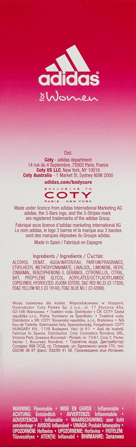 ADIDAS FRUITY RHYTHM EAU DE TOILETTE 75ml PARA MUJER 3