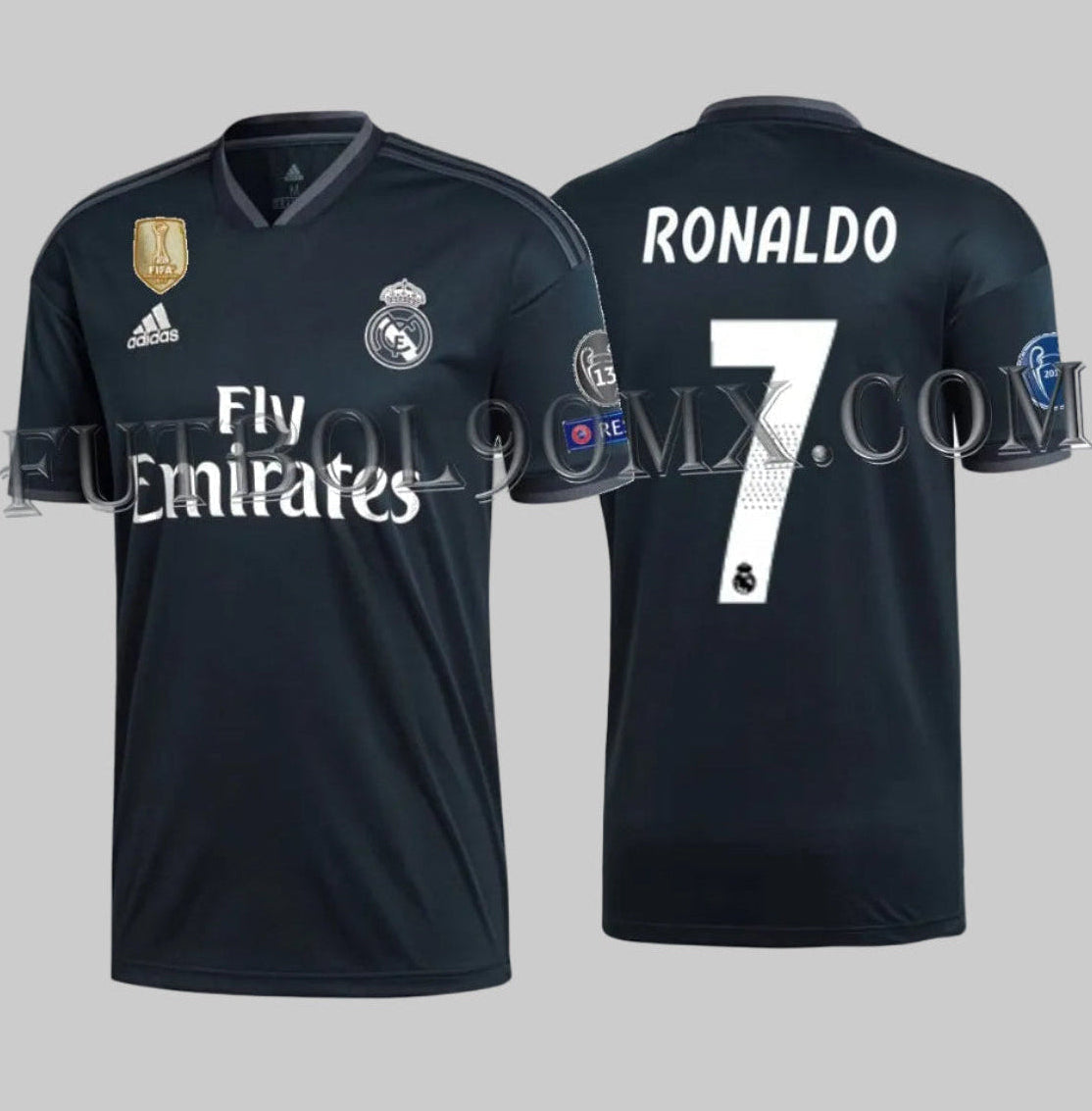 ADIDAS CRISTIANO RONALDO REAL MADRID JERSEY DE VISITA UEFA CHAMPIONS LEAGUE 2018/19 1