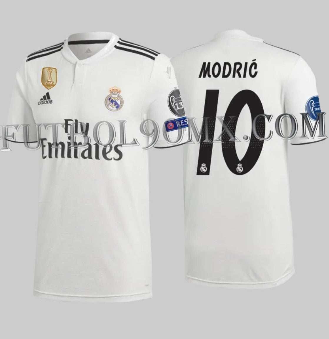ADIDAS LUKA MODRIC REAL MADRID JERSEY DE CASA UEFA CHAMPIONS LEAGUE 2018/19 1